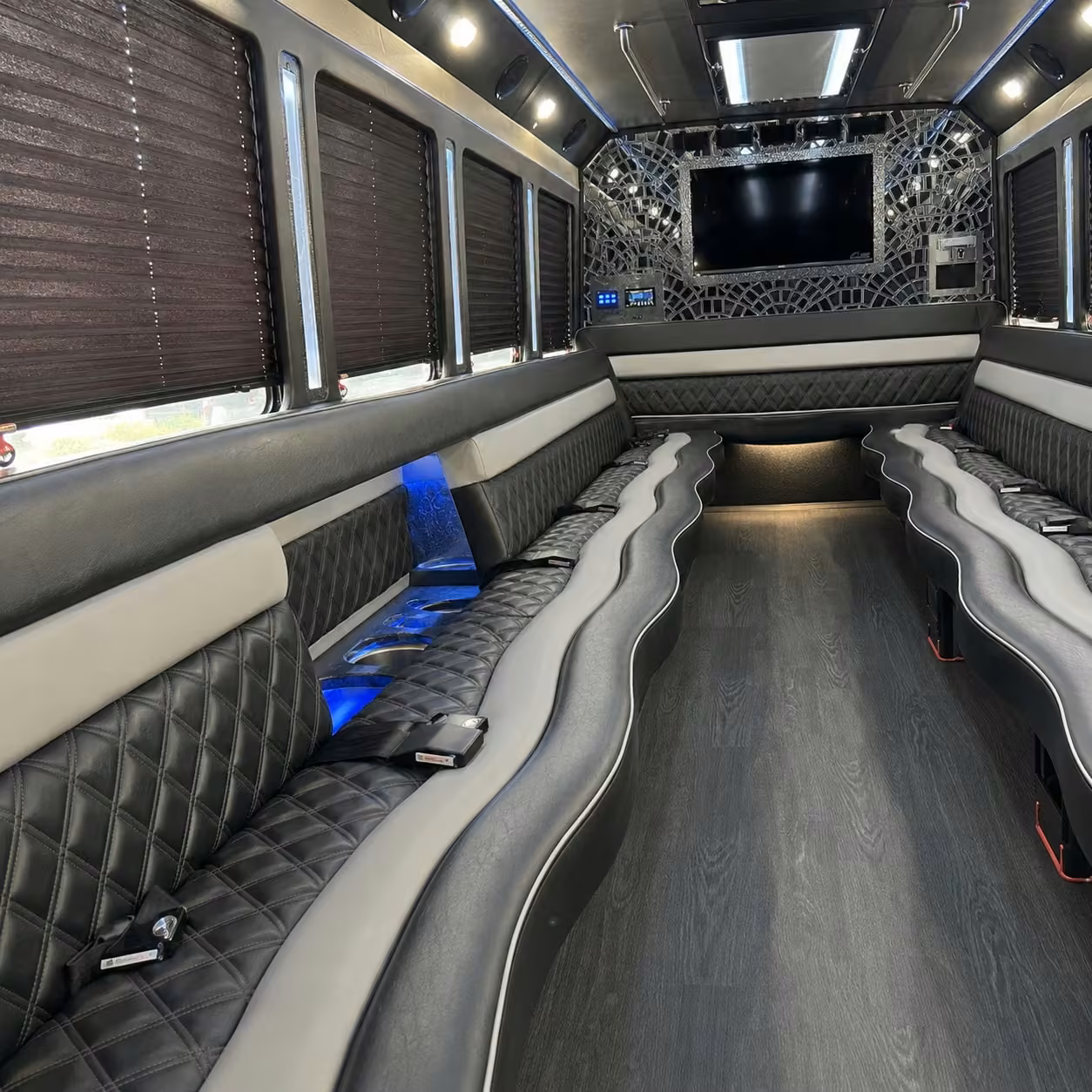 atlanta party bus interior