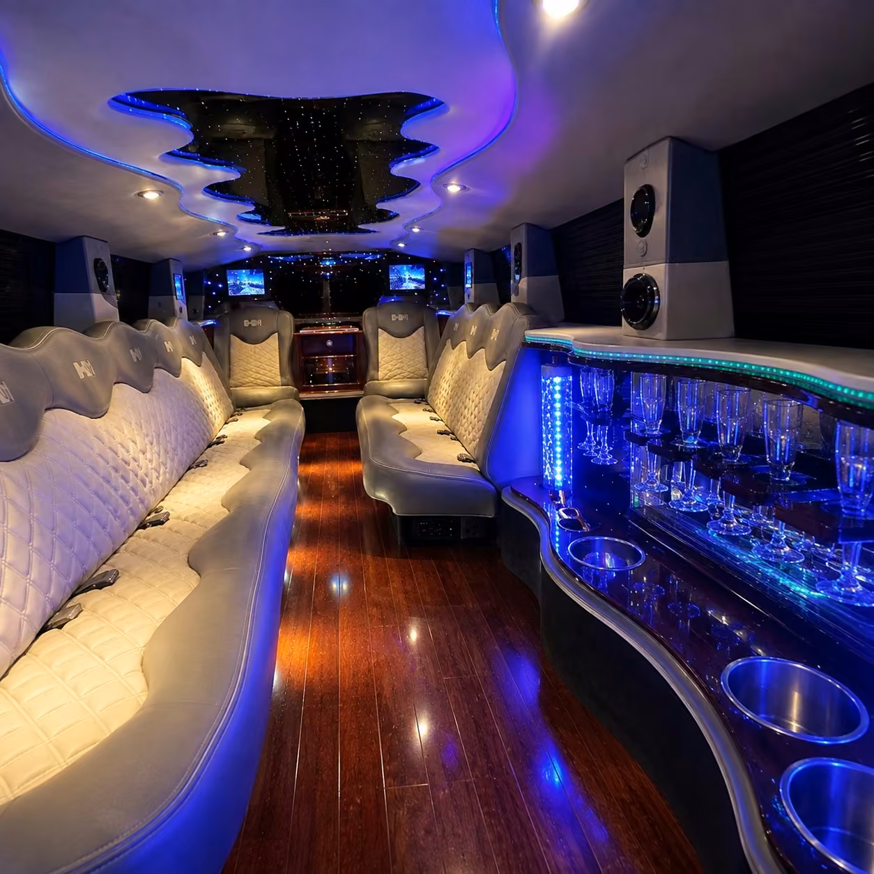 hummer limo interior